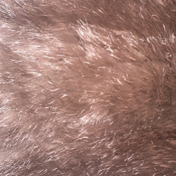 525 America Revolve Women’s Natural Rabbit Fur Brown Vest Small - Picture 7 of 13